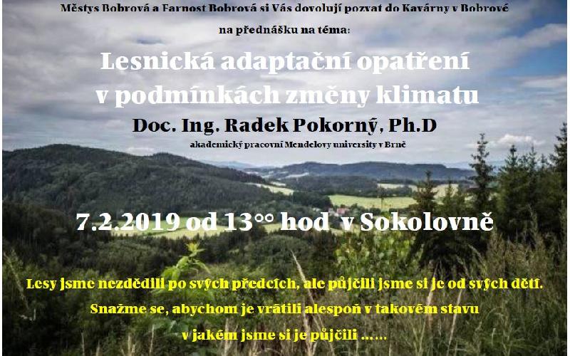 Aktuality - PŘEDNÁŠKA LESNICKÁ ADAPTAČNÍ OPATŘENÍ V PODMÍNKÁCH ZMĚNY KLIMATU.