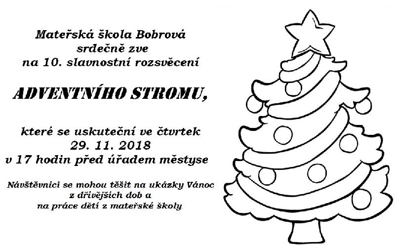 Aktuality - ROZSVĚCENÍ ADVENTNÍHO STROMU